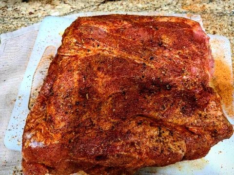 Dry Rub, Ready for the Smoker